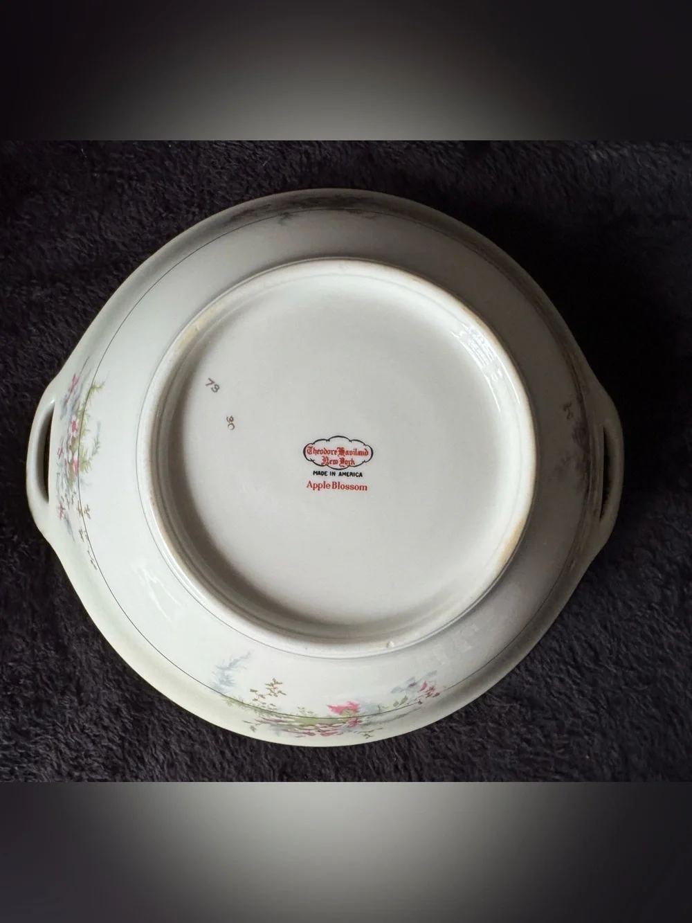 Theodore Haviland New York Apple Blossom Open Vegetable Serving Bowl 10”